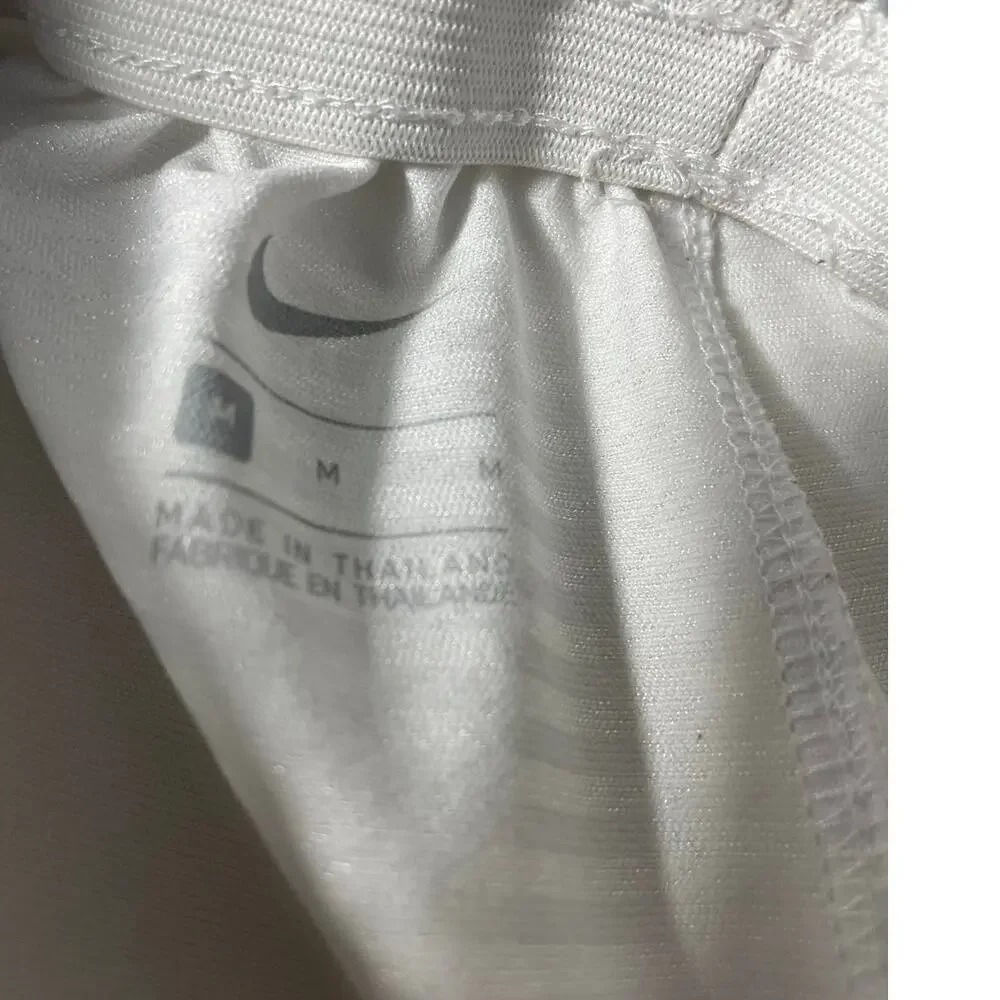 Nike Medium Men's White Athleisure Shorts Longer Pockets Drawstring Casual Sport